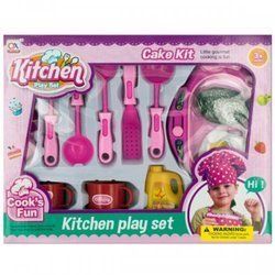 Kitchen Play Set With Food &amp; Hot Plate (pack of 2)